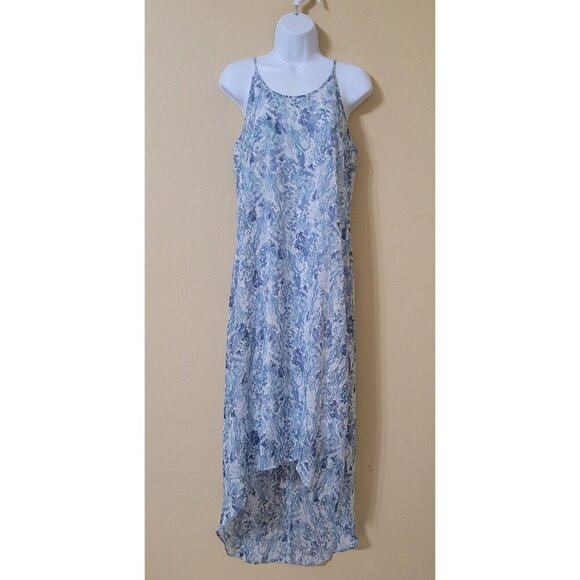 Old Navy Maxi Dress Sleeveless Tie-Front Lightweight Summer Tropical Size M - Picture 1 of 10